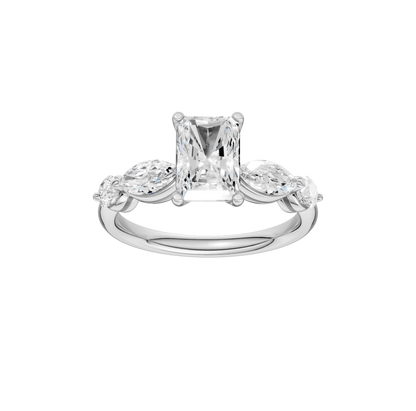 2.10ct Radiant Certified Lab Diamond Ring