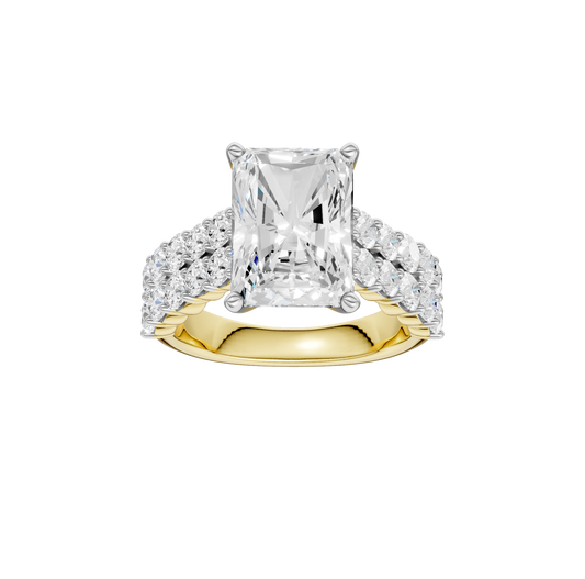 5.50ct Radiant Certified Lab Diamond Ring