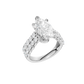 5.50ct Pear Certified Lab Diamond Ring