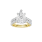 5.50ct Pear Certified Lab Diamond Ring