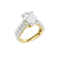 5.50ct Oval Certified Lab Diamond Ring