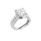 5.50ct Round Certified Lab Diamond Ring
