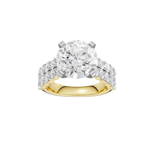 5.50ct Round Certified Lab Diamond Ring