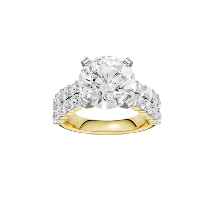 5.50ct Round Certified Lab Diamond Ring
