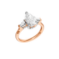 2.00ct Pear Certified Lab Diamond Ring
