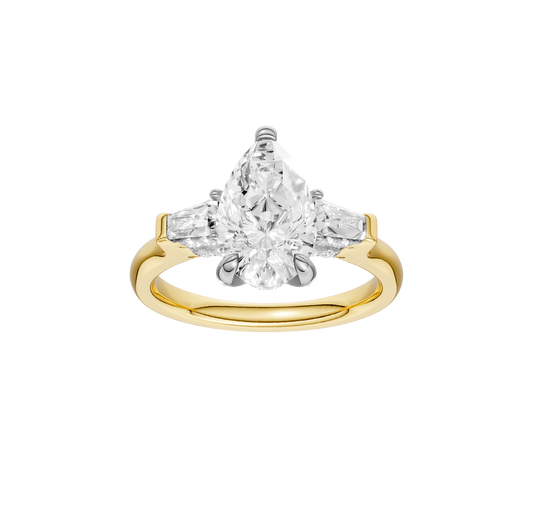 2.00ct Pear Certified Lab Diamond Ring
