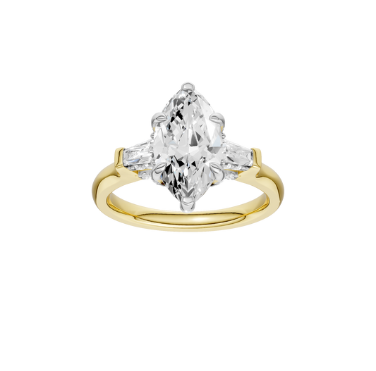 2.00ct Marquise Certified Lab Diamond Ring