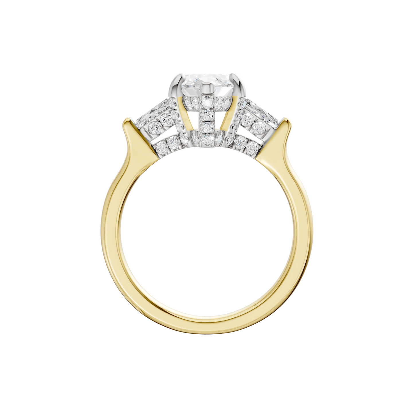 2.60ct Marquise Certified Lab Diamond Ring