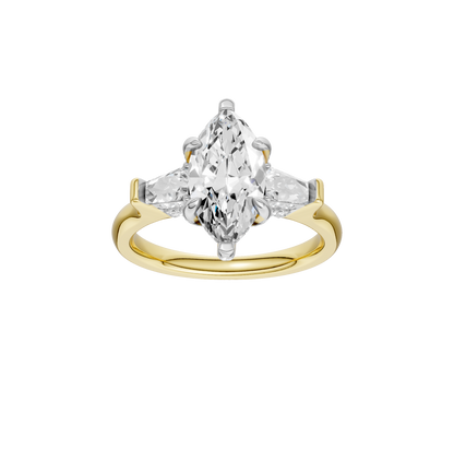 2.60ct Marquise Certified Lab Diamond Ring