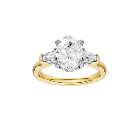 2.50ct Oval Certified Lab Diamond Ring