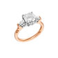 2.50ct Asscher Certified Lab Diamond Ring