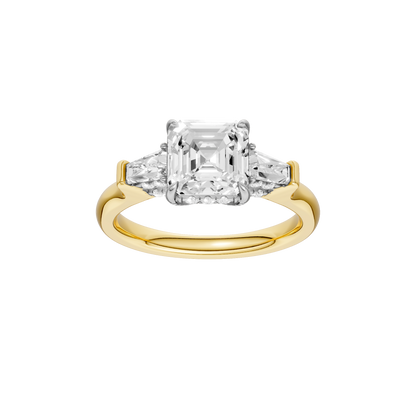 2.50ct Asscher Certified Lab Diamond Ring