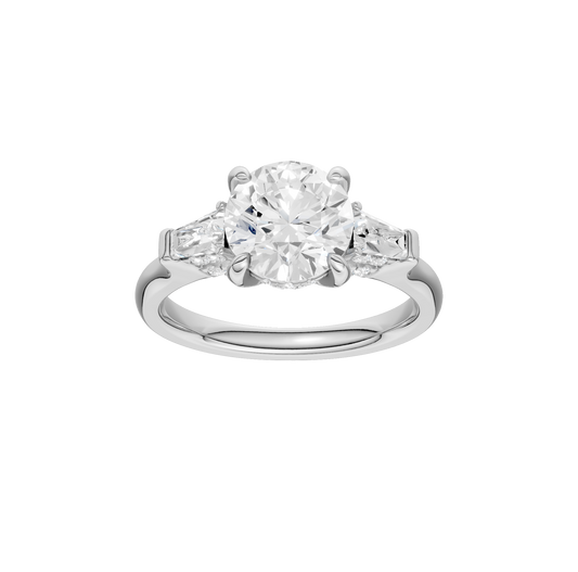 2.50ct Round Certified Lab Diamond Ring