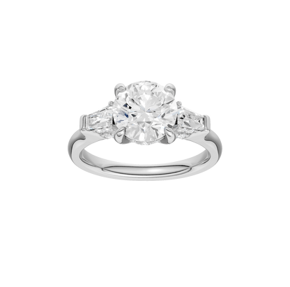 2.50ct Round Certified Lab Diamond Ring