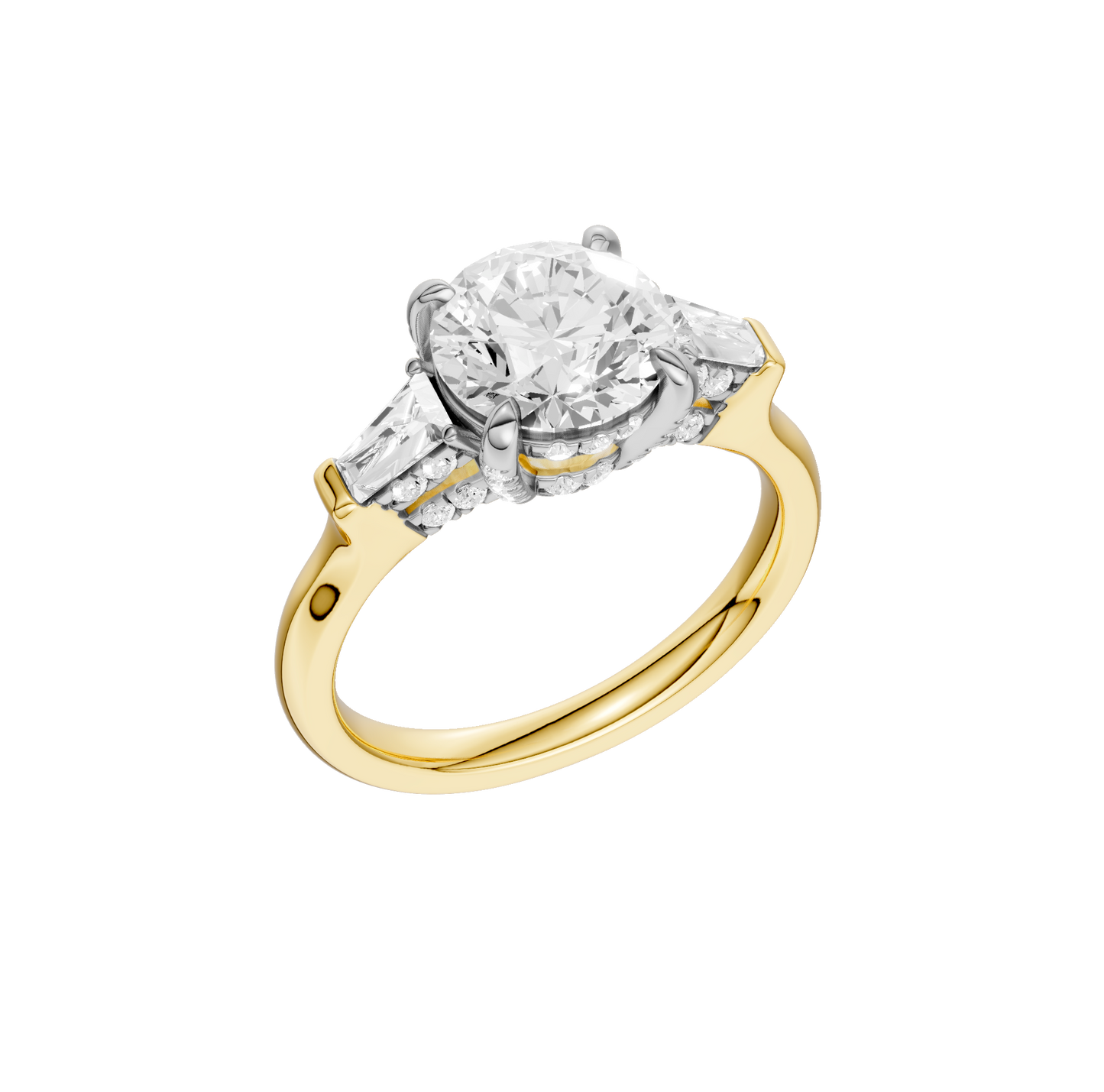 2.50ct Round Certified Lab Diamond Ring