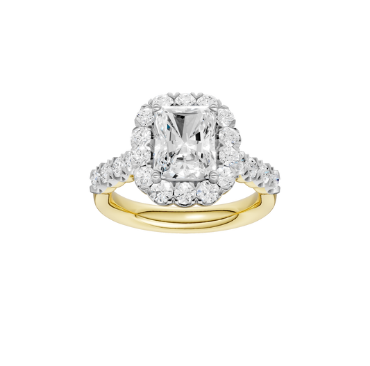 3.02ct Radiant Certified Lab Diamond Ring