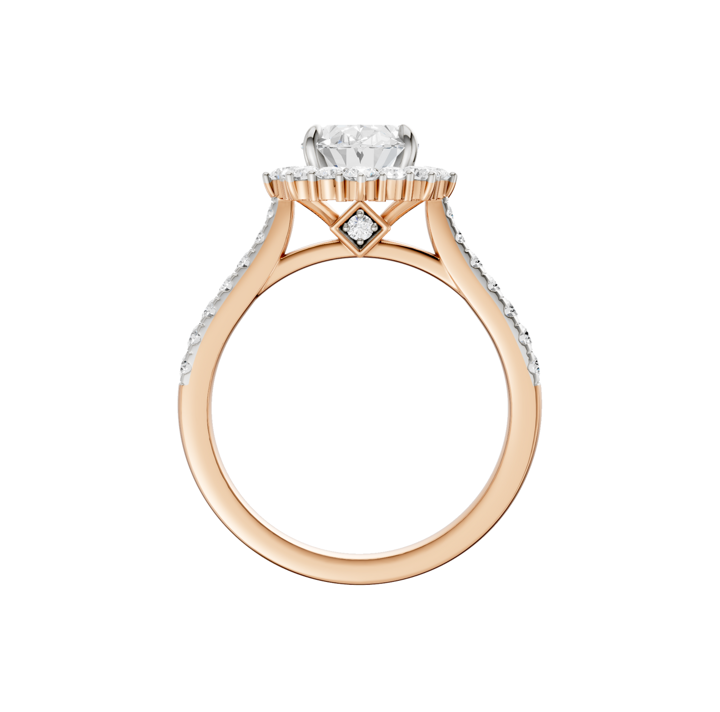 2.00ct Oval Certified Lab Diamond Ring