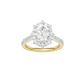 2.00ct Oval Certified Lab Diamond Ring