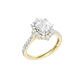 2.00ct Oval Certified Lab Diamond Ring