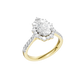 2.05ct Pear Certified Lab Diamond Ring
