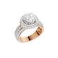 3.50ct Round Certified Lab Diamond Ring