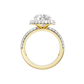 3.50ct Round Certified Lab Diamond Ring