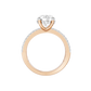 4.00ct Oval Certified Lab Diamond Ring