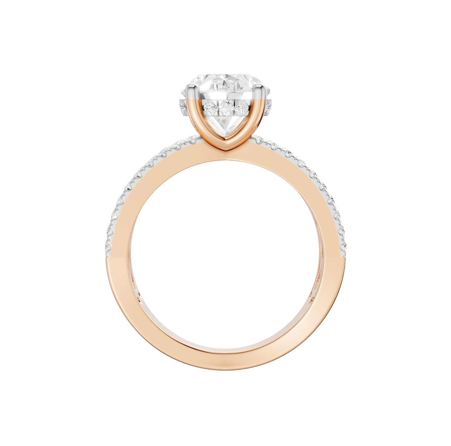 4.00ct Oval Certified Lab Diamond Ring