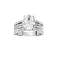 4.00ct Oval Certified Lab Diamond Ring