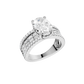 4.00ct Oval Certified Lab Diamond Ring