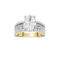 4.00ct Oval Certified Lab Diamond Ring