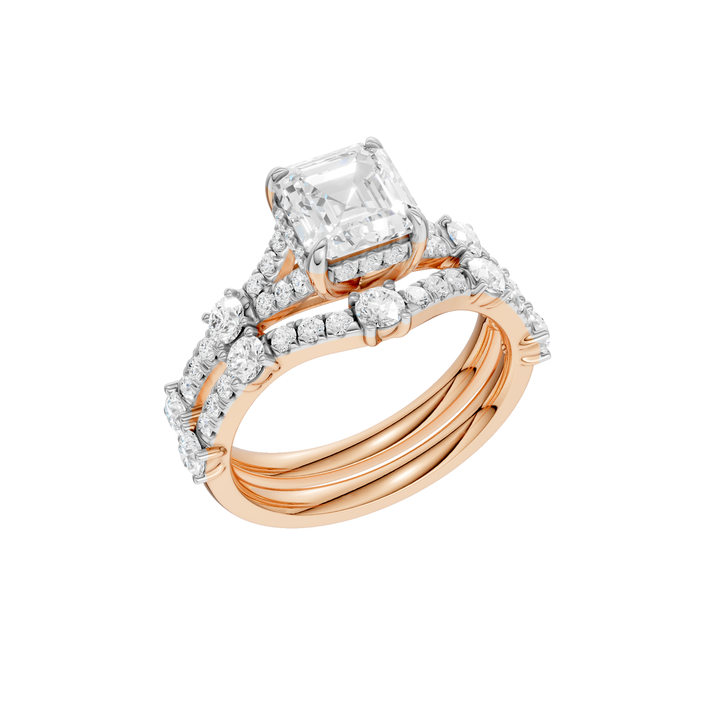 2.40ct Asscher Certified Lab Diamond Ring