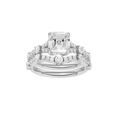 2.40ct Asscher Certified Lab Diamond Ring