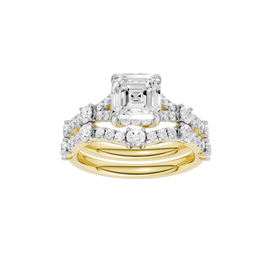 2.40ct Asscher Certified Lab Diamond Ring