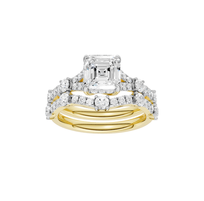 2.40ct Asscher Certified Lab Diamond Ring
