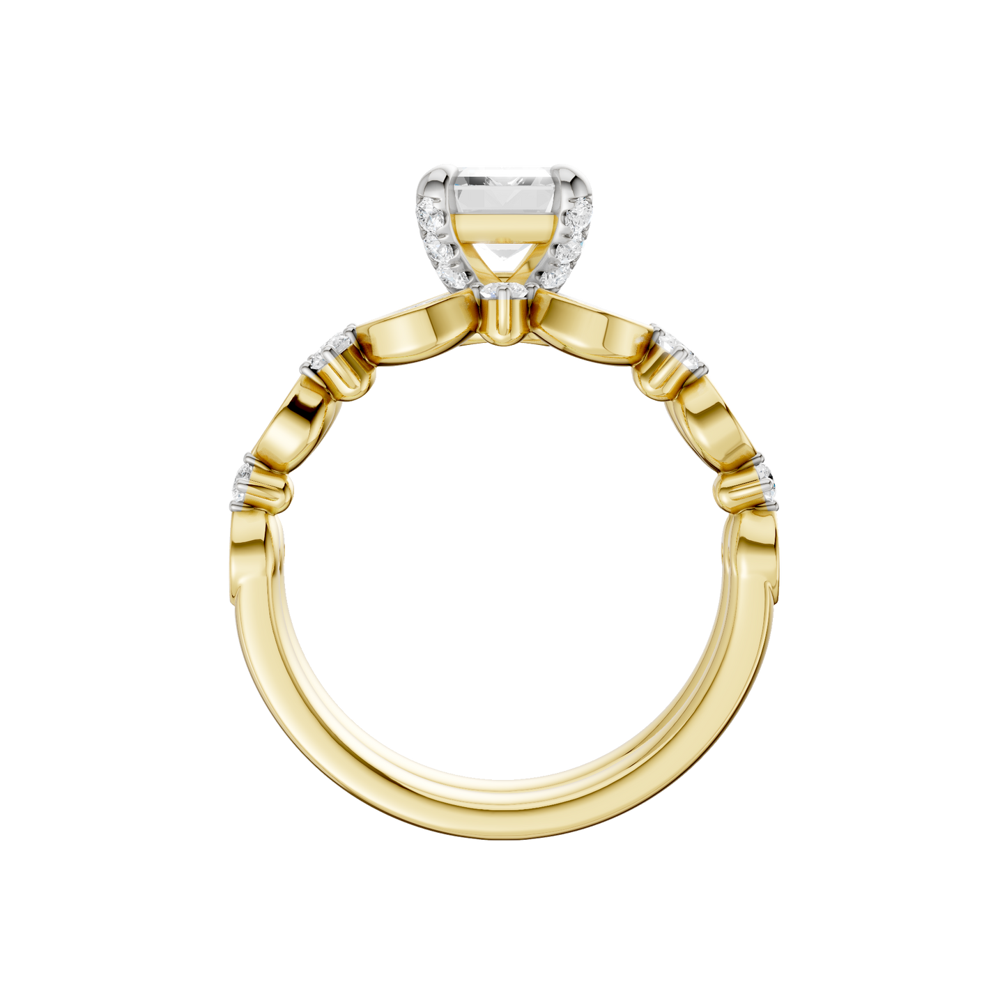 2.00ct Emerald Certified Lab Diamond Ring