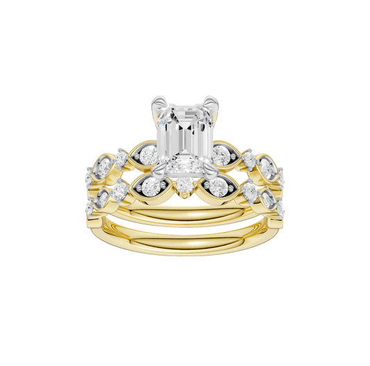 2.00ct Emerald Certified Lab Diamond Ring