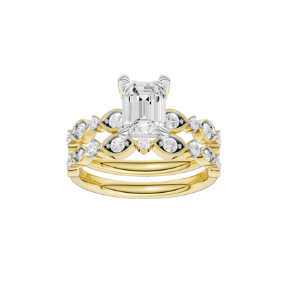 2.00ct Emerald Certified Lab Diamond Ring