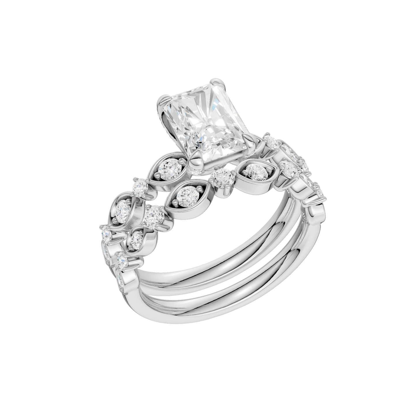 2.00ct Radiant Certified Lab Diamond Ring