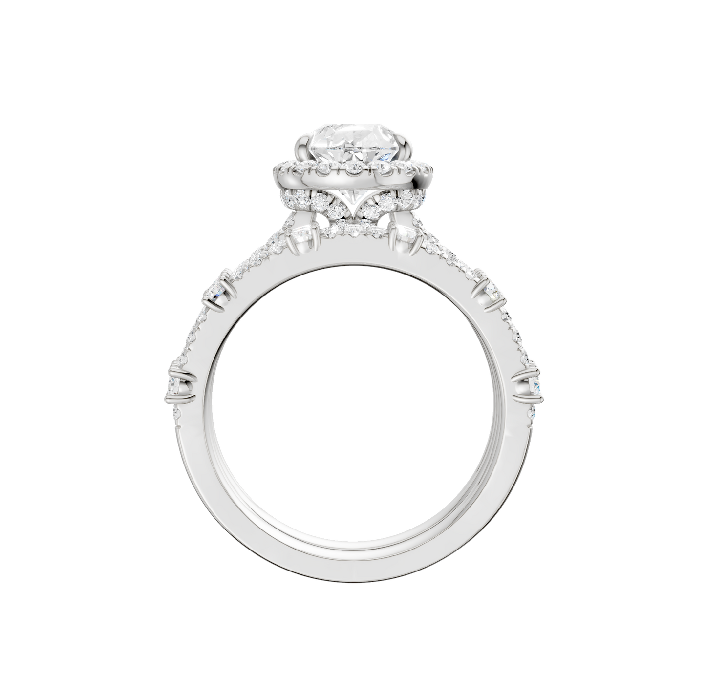 2.75ct Pear Certified Lab Diamond Ring