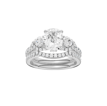 2.40ct Elongated Cushion Certified Lab Diamond Ring