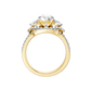 2.40ct Elongated Cushion Certified Lab Diamond Ring