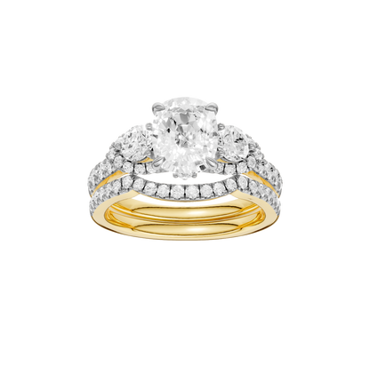 2.40ct Elongated Cushion Certified Lab Diamond Ring