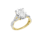 4.50ct Oval Certified Lab Diamond Ring