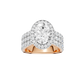 5.00ct Oval Certified Lab Diamond Ring