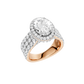 5.00ct Oval Certified Lab Diamond Ring