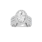 5.00ct Oval Certified Lab Diamond Ring