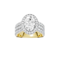 5.00ct Oval Certified Lab Diamond Ring