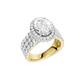 5.00ct Oval Certified Lab Diamond Ring