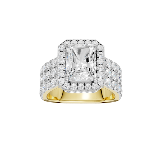 5.00ct Radiant Certified Lab Diamond Ring